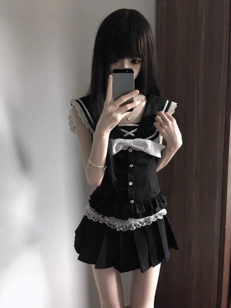 Japanese Preppy Style Sweet JK - Fly Line recension och pris